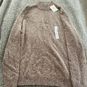 Mens quarter zip sweater